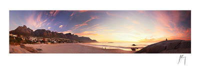 Sunset in Camps Bay, Cape Town, Western Cape, South Africa | Fine art Photographic print by Chad Henning