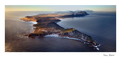 Cape Point, Cape Town, Western Cape South Africa, Landscape panoramic fine art photographic print by Alain Proust. Aerial view of the tip of africa.