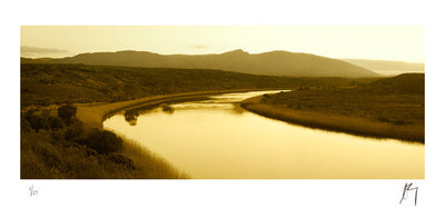Sunset over breede River, Western Cape, South Africa | Fine art Photographic print by Chad Henning