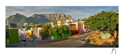 Bo-Kaap Cape Town with Table mountain backdrop | Fine art photographic print by Chad Henning