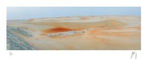 Dunes Ruwais, sand dunes desert in evening light United Arab Emirates | Fine Art photographic print by Chad Henning