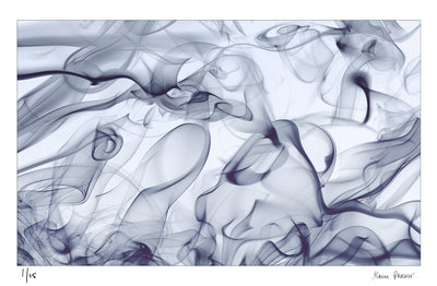 fine art print with abstract smoke pattern