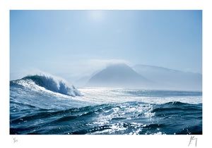 Big wave, sunset reef, Kommetjie, Western Cape, South Africa | Fine art Photographic print by Chad Henning